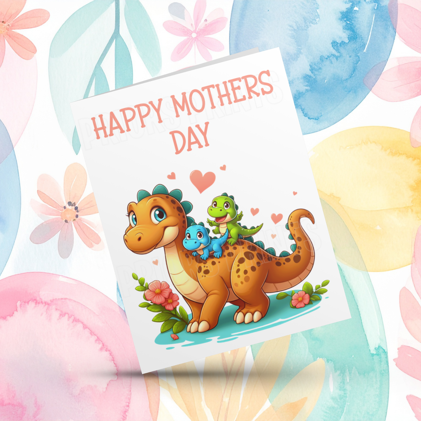 Dinosaur Mothers Day Card