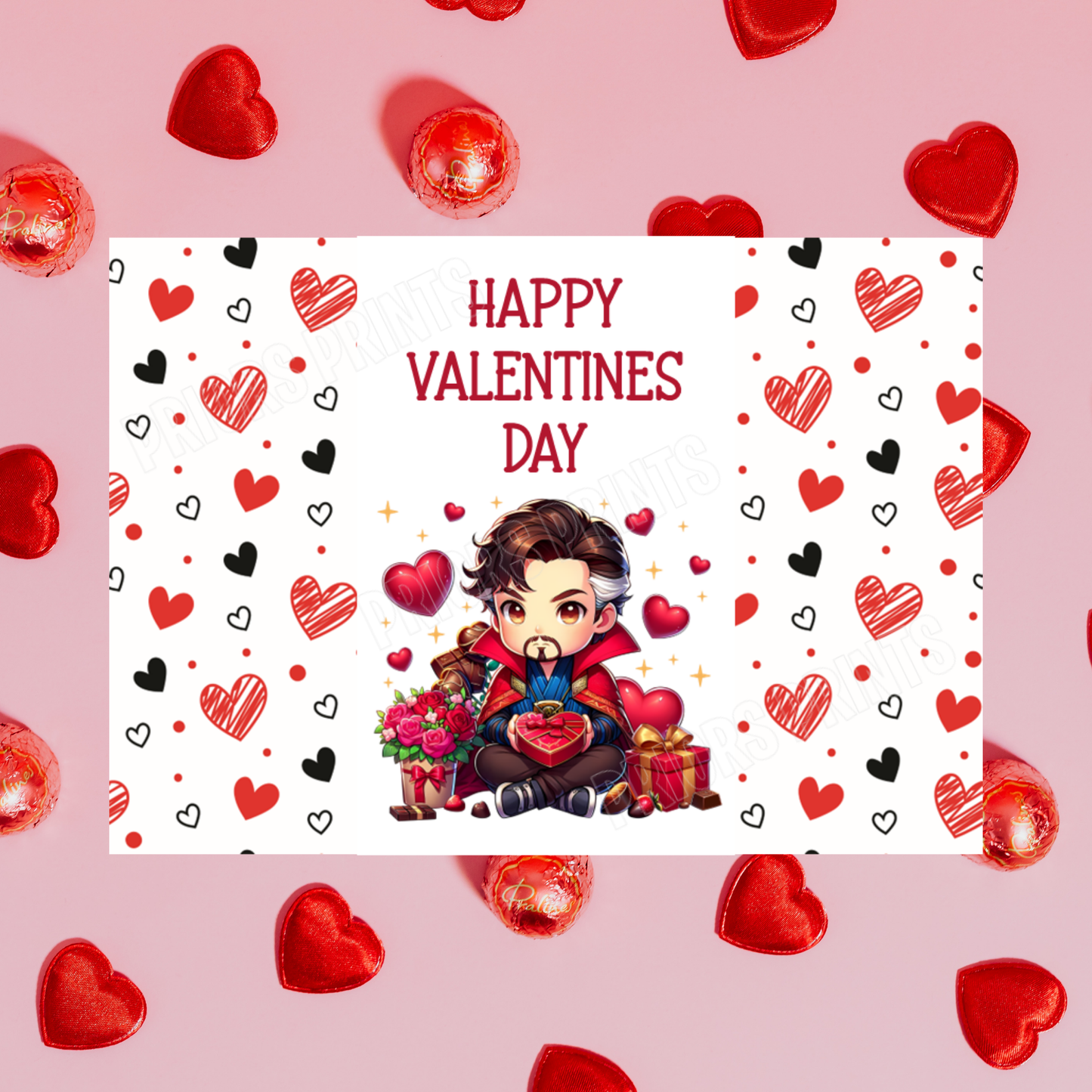 Cute Superhero Valentines Day Chocolate Bar Wrappers I Spiderman I Superman I Batman I Iron Man I Captain America I Dr Strange I Thor