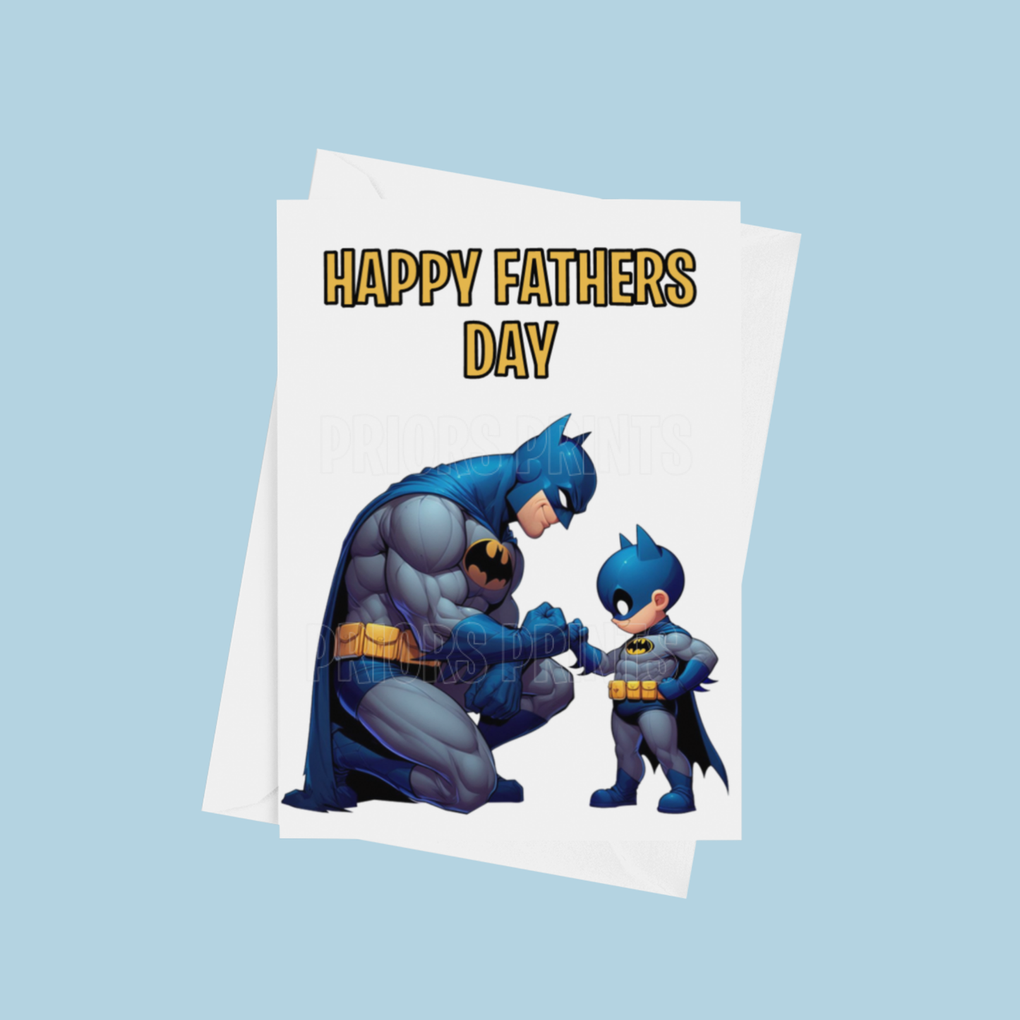 Character and Child Happy Fathers Day Card