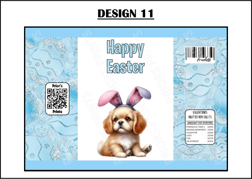 Easter Animals with Bunny Ears Treat Packets (Medium Sized)