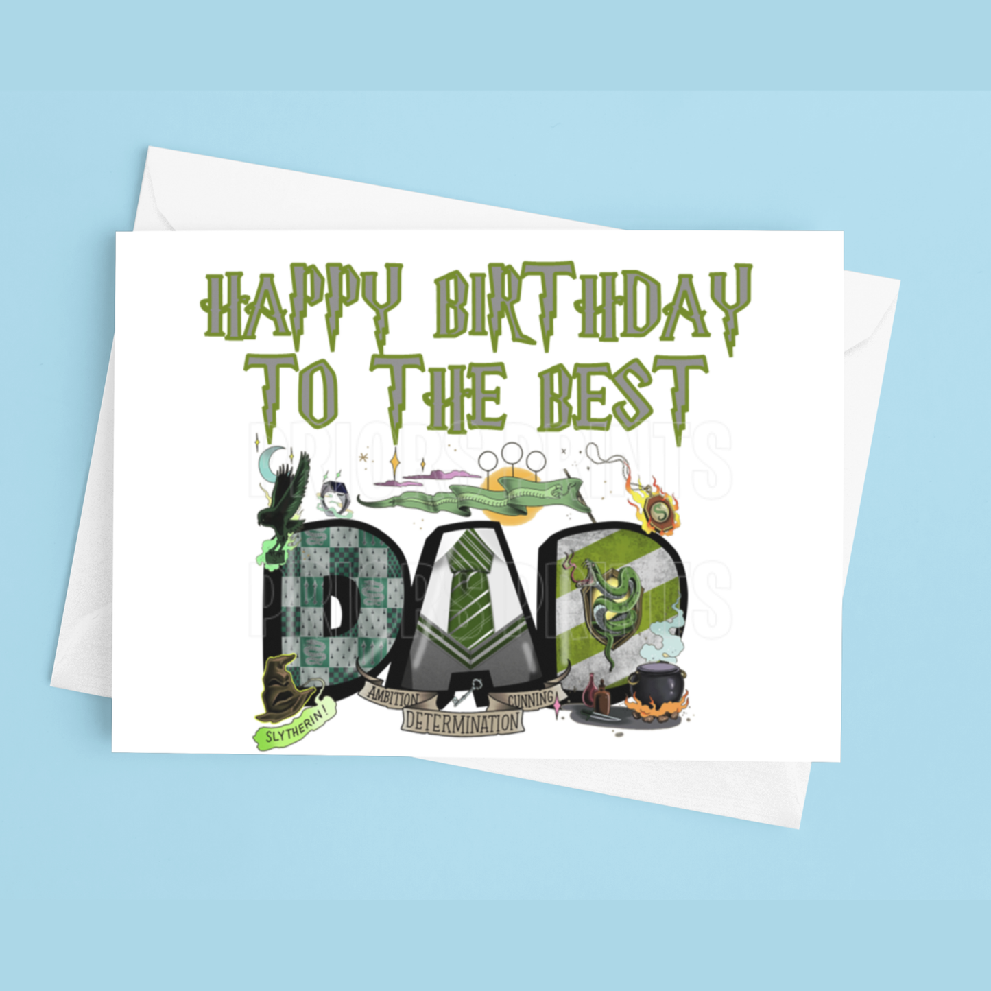 Happy Birthday Mixed Character- To the best Dad or Papa