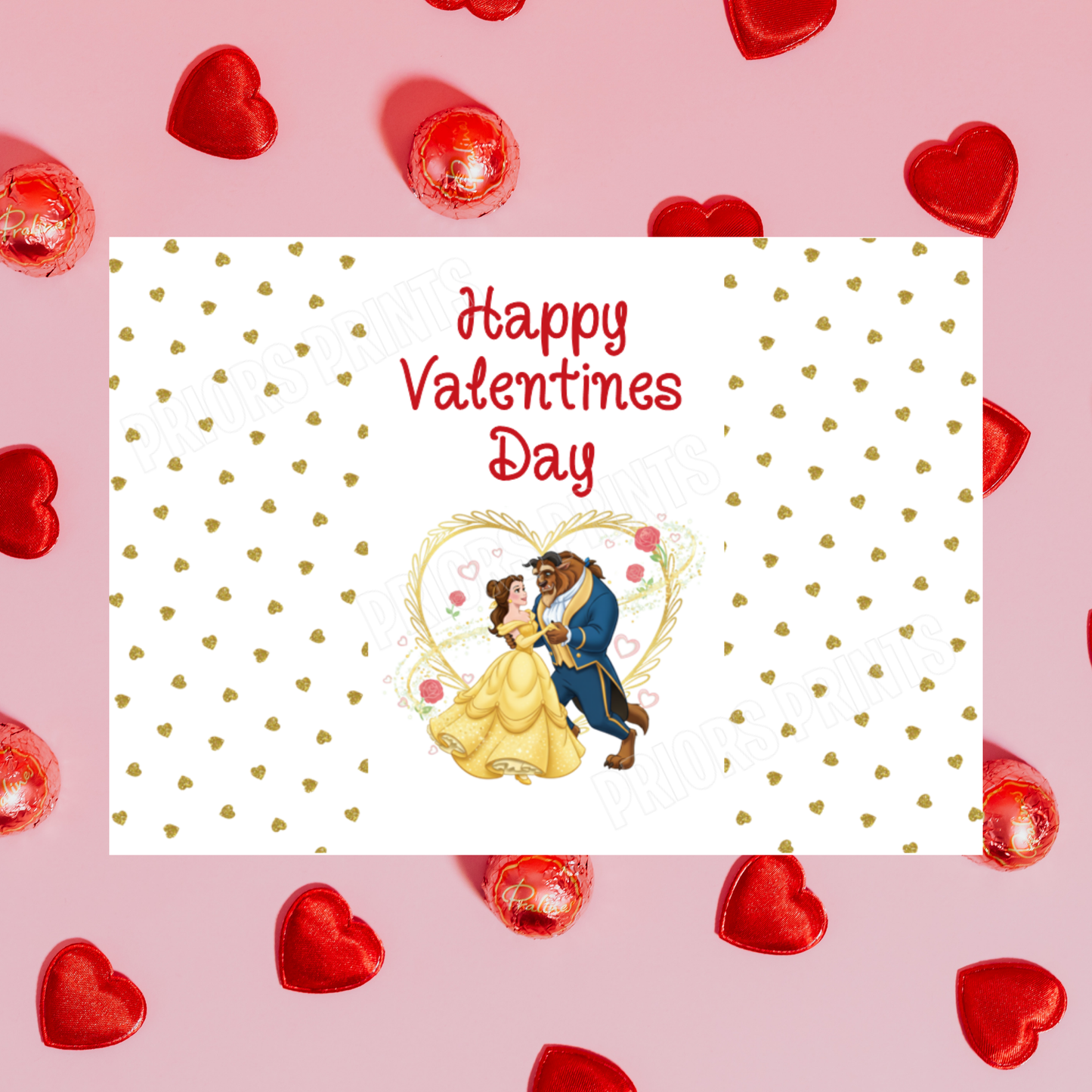 Cute Disney Princess Valentines Day Chocolate Bar Wrappers Belle I Sleeping Beauty I Little Mermaid I Tiana I Rapunzel I Ariel I Tangled