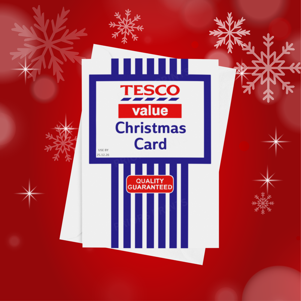 Funny Tesco Value Christmas Card