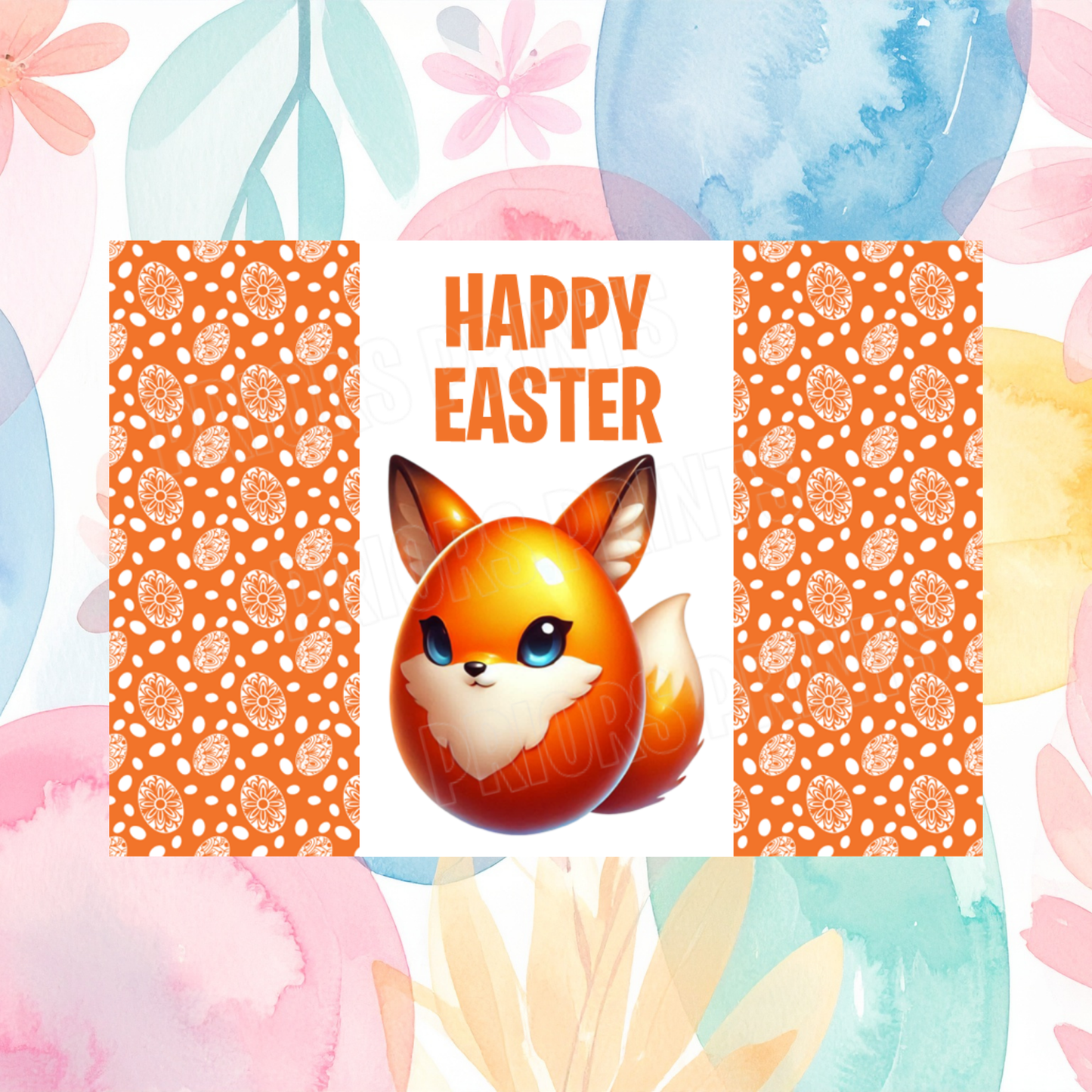 Cute Egg Animal Easter Chocolate Bar Wrapper
