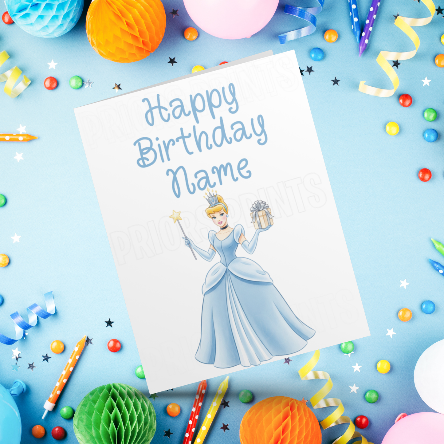 Mixed Disney Princess Personalised Birthday Card I Frozen I Mulan I Tangled I Aladdin I Sleeping Beauty I Brave I Beauty and The Beast I The Princess and The Frog