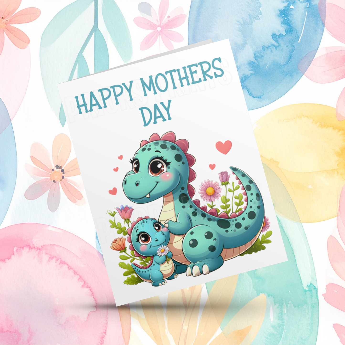Dinosaur Mothers Day Card