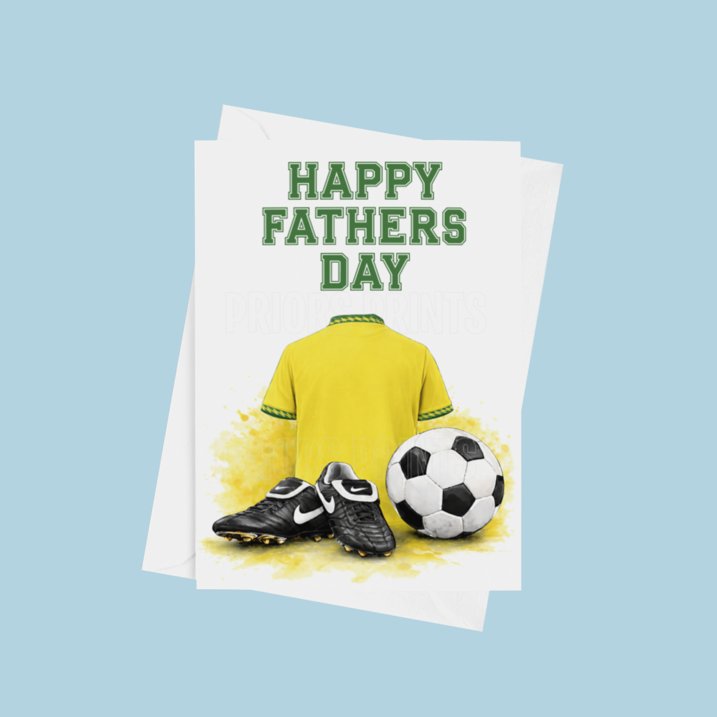 Football Shirts Happy Fathers Day Card