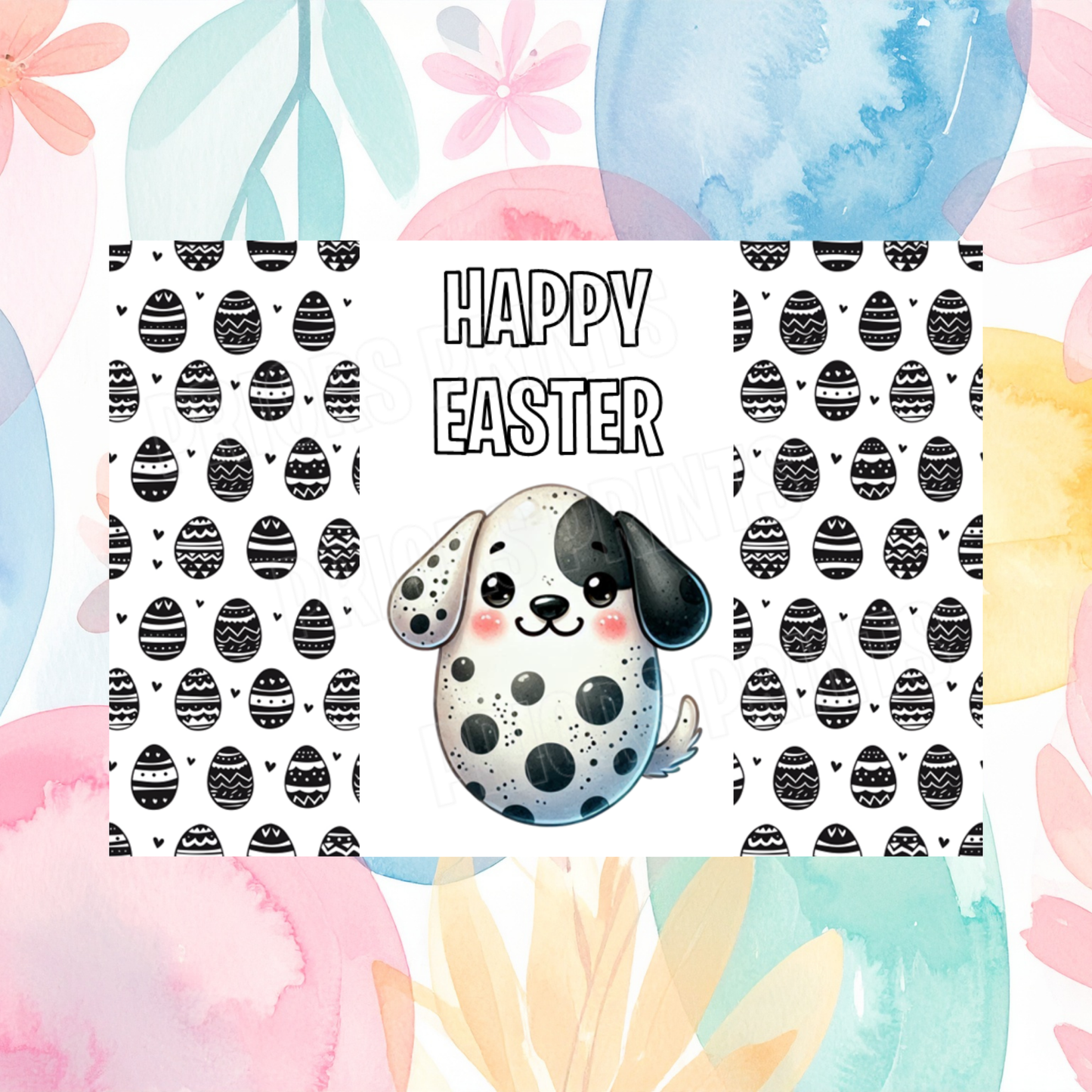 Cute Egg Animal Easter Chocolate Bar Wrapper