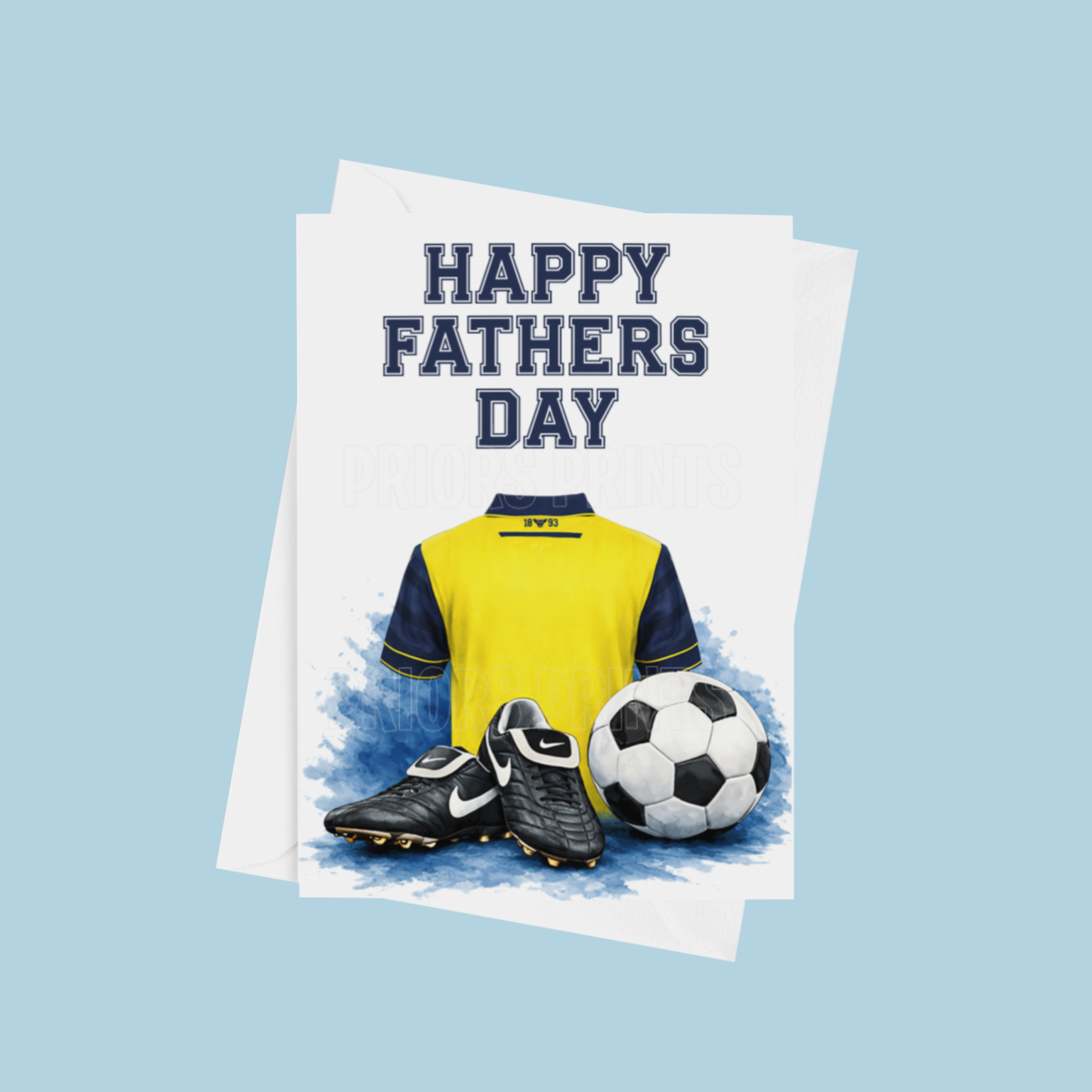 Football Shirts Happy Fathers Day Card
