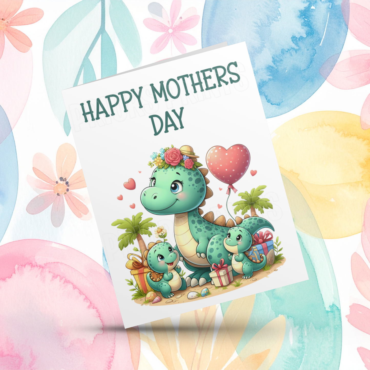 Dinosaur Mothers Day Card