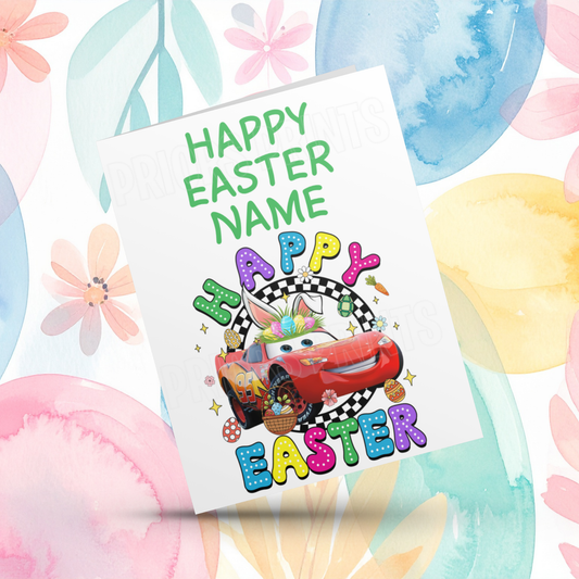 Disney Cars Personalised Easter Card I Lightening McQueen