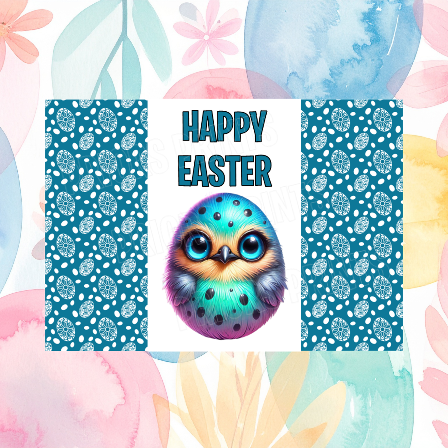 Cute Egg Animal Easter Chocolate Bar Wrapper