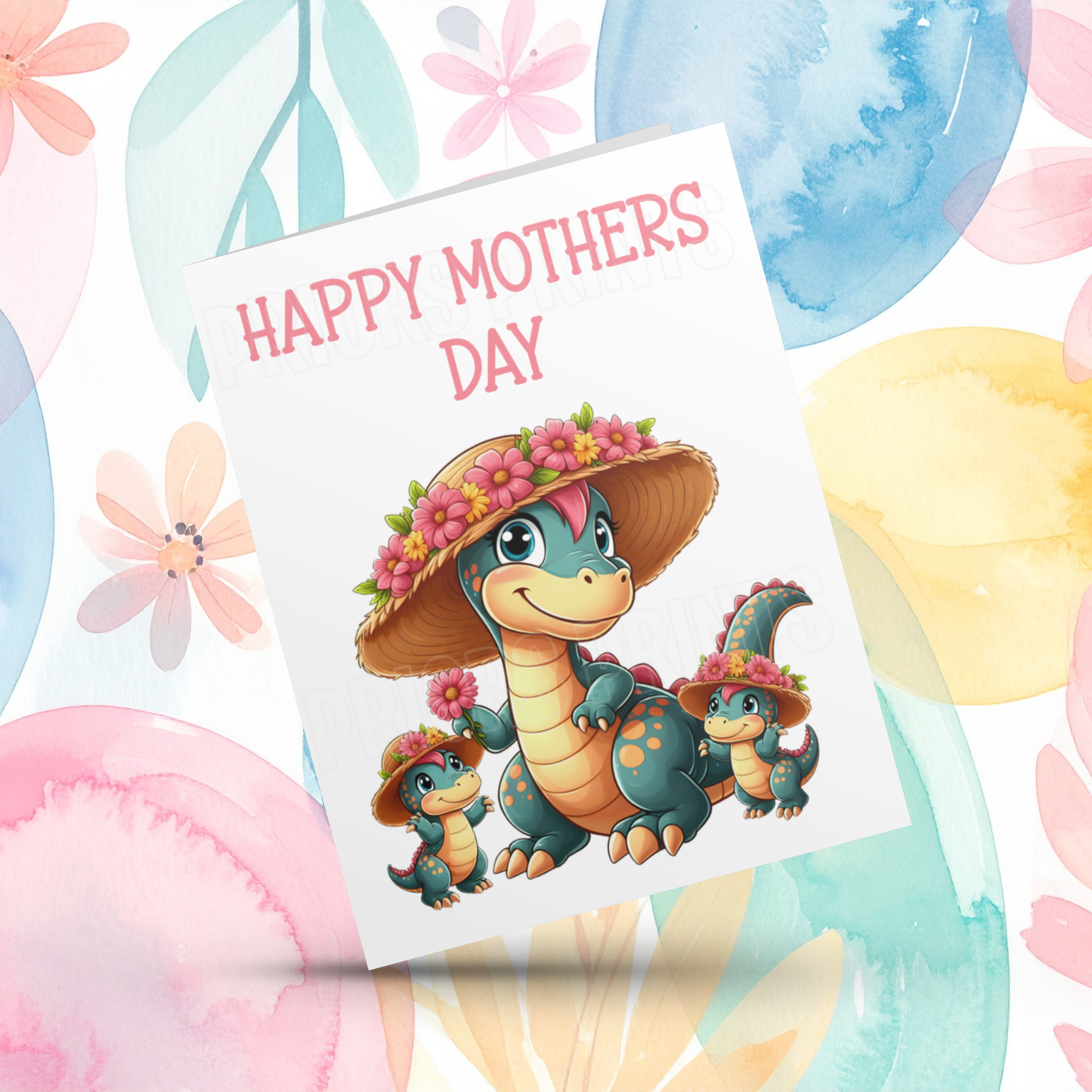 Dinosaur Mothers Day Card