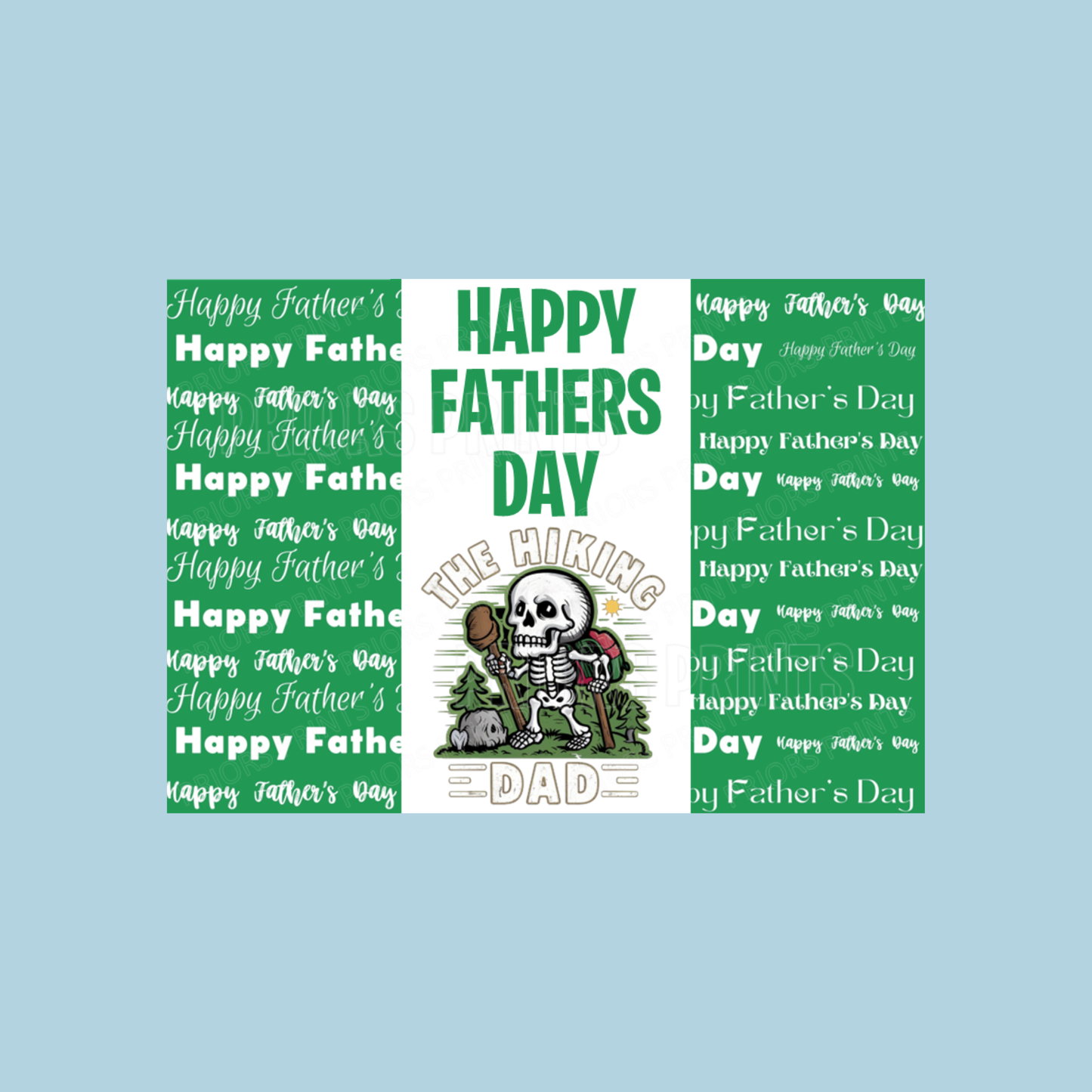 Funny Skeleton Happy Fathers Day Chocolate Bar Wrapper