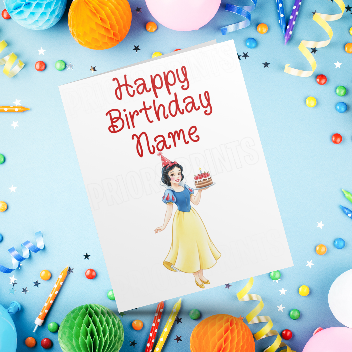 Mixed Disney Princess Personalised Birthday Card I Frozen I Mulan I Tangled I Aladdin I Sleeping Beauty I Brave I Beauty and The Beast I The Princess and The Frog