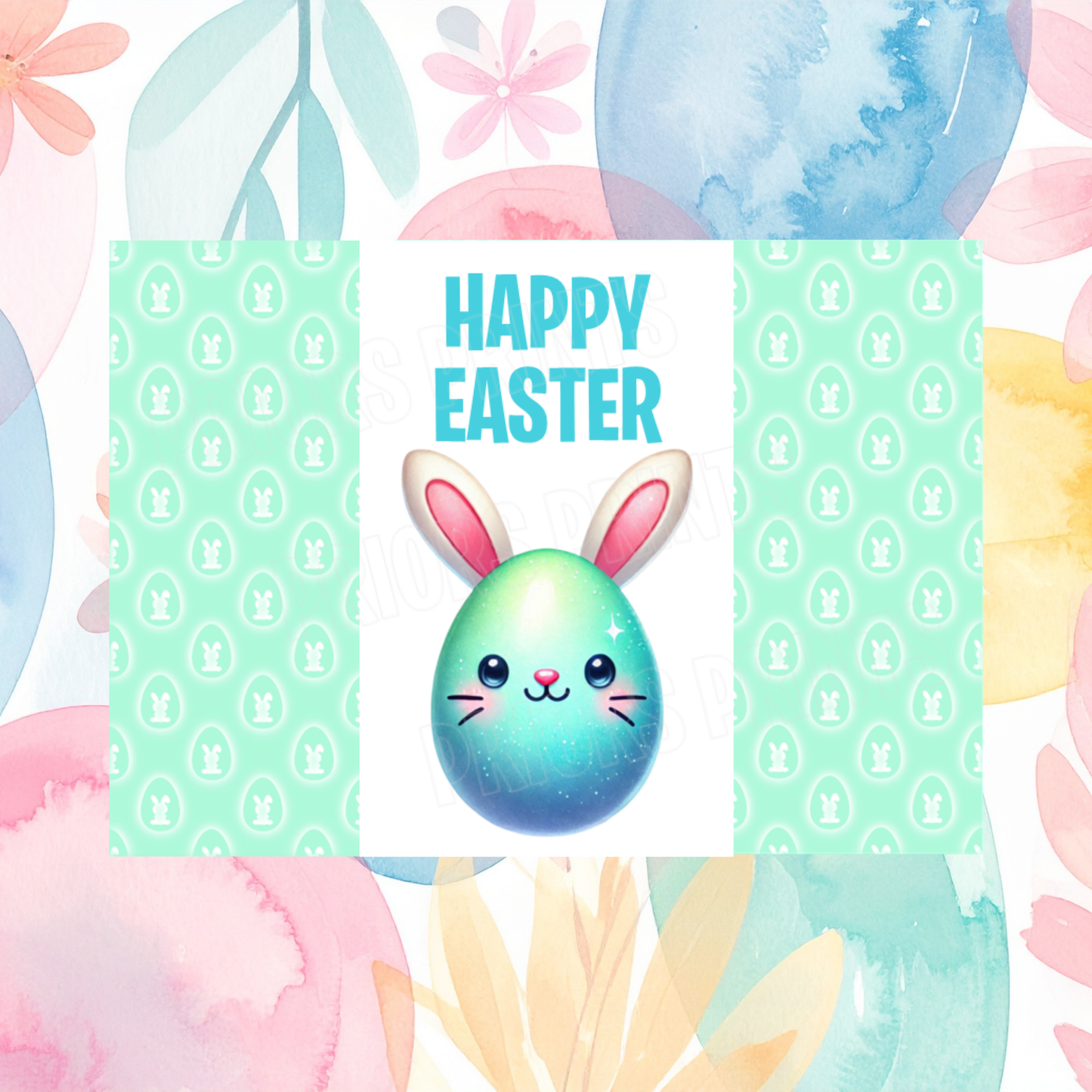 Cute Egg Animal Easter Chocolate Bar Wrapper