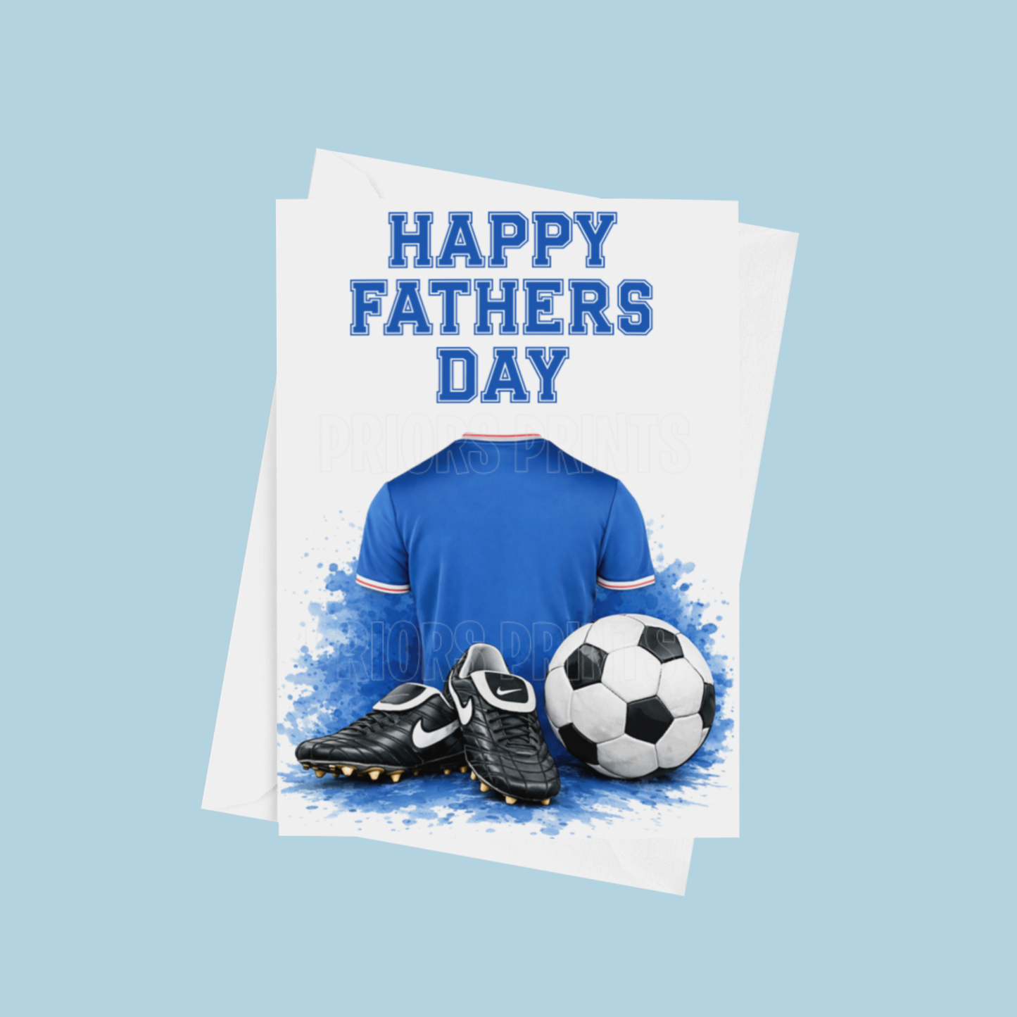 Football Shirts Happy Fathers Day Card