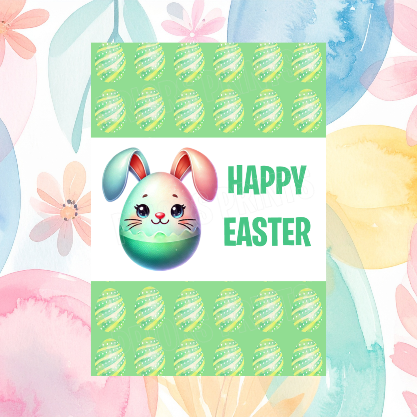 Cute Egg Animal Easter Chocolate Bar Wrapper