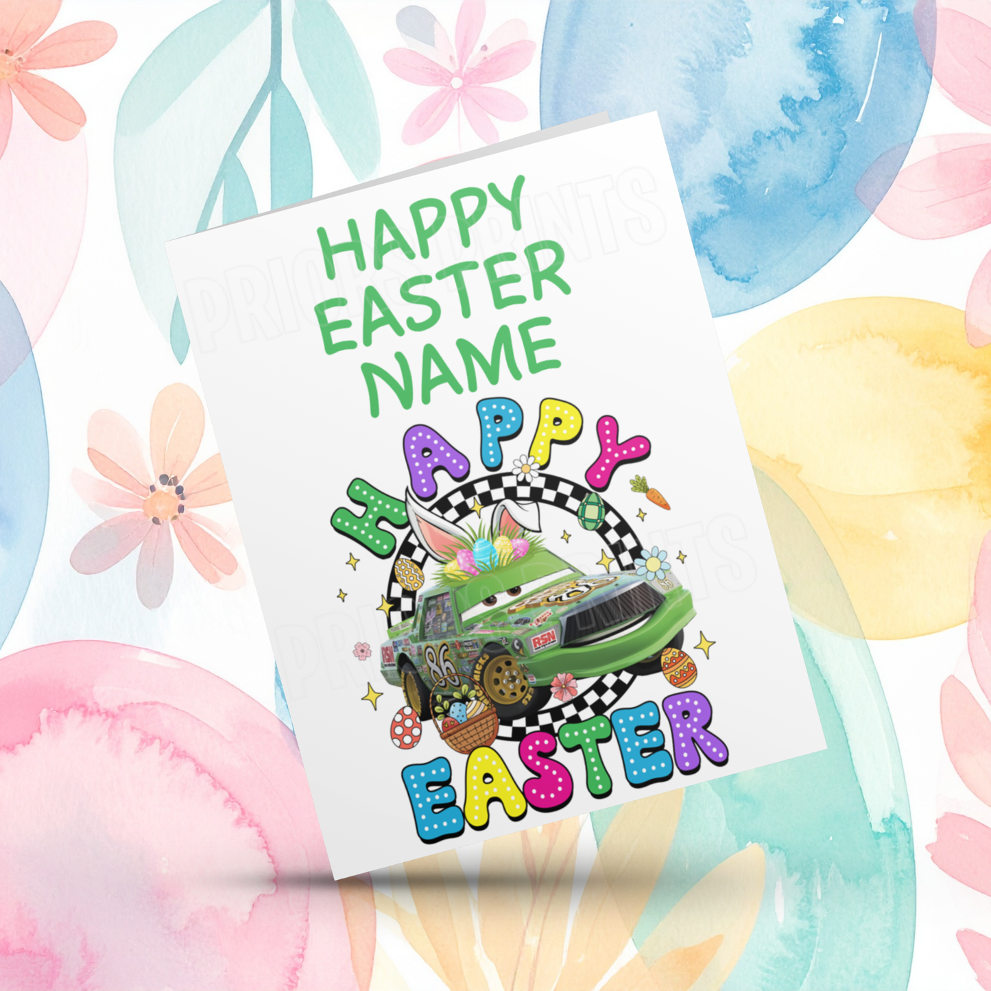 Disney Cars Personalised Easter Card I Lightening McQueen
