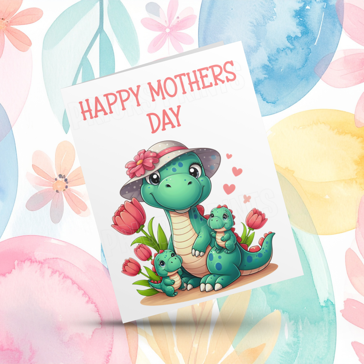 Dinosaur Mothers Day Card