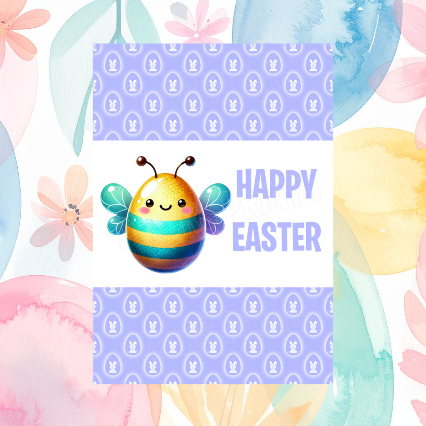 Cute Egg Animal Easter Chocolate Bar Wrapper