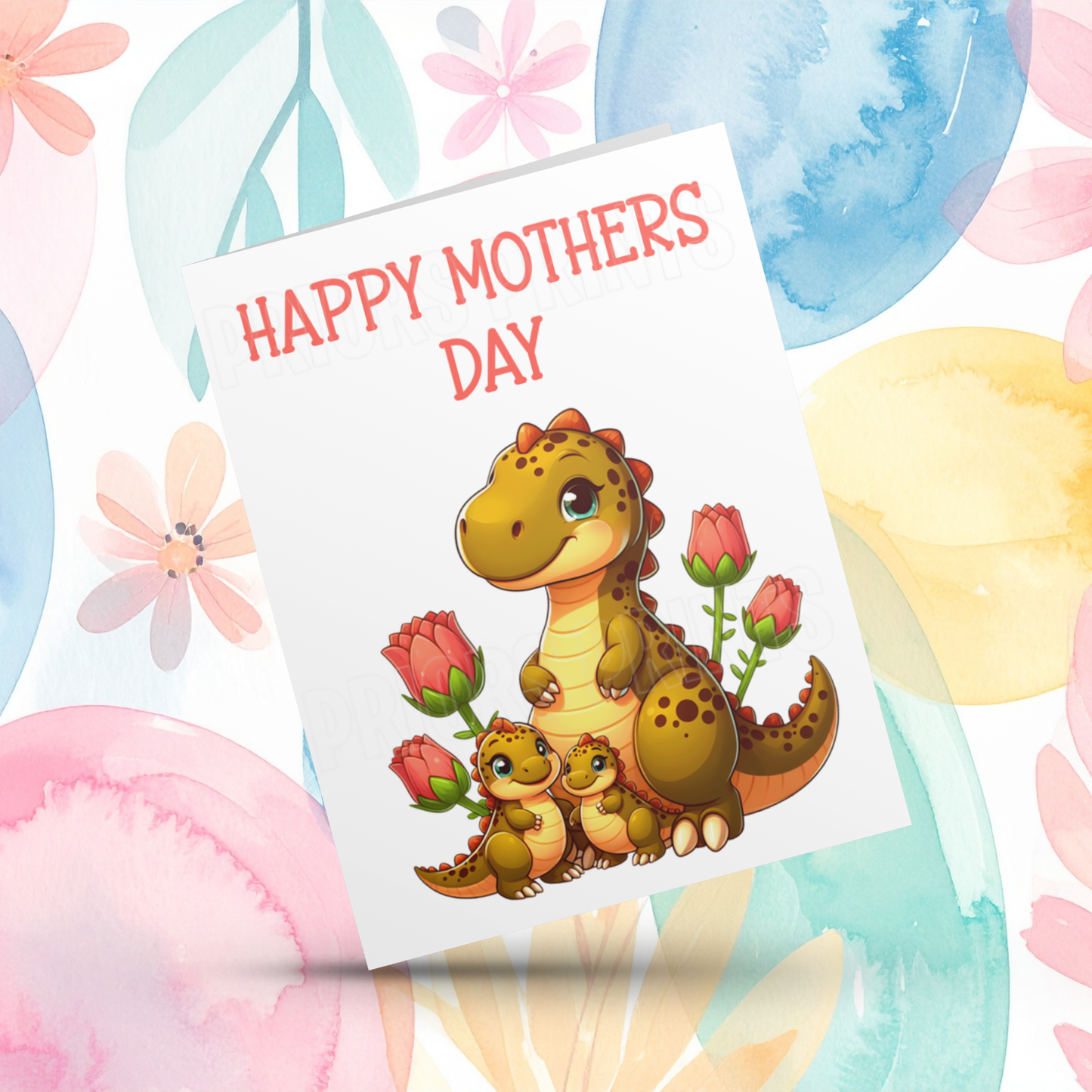 Dinosaur Mothers Day Card