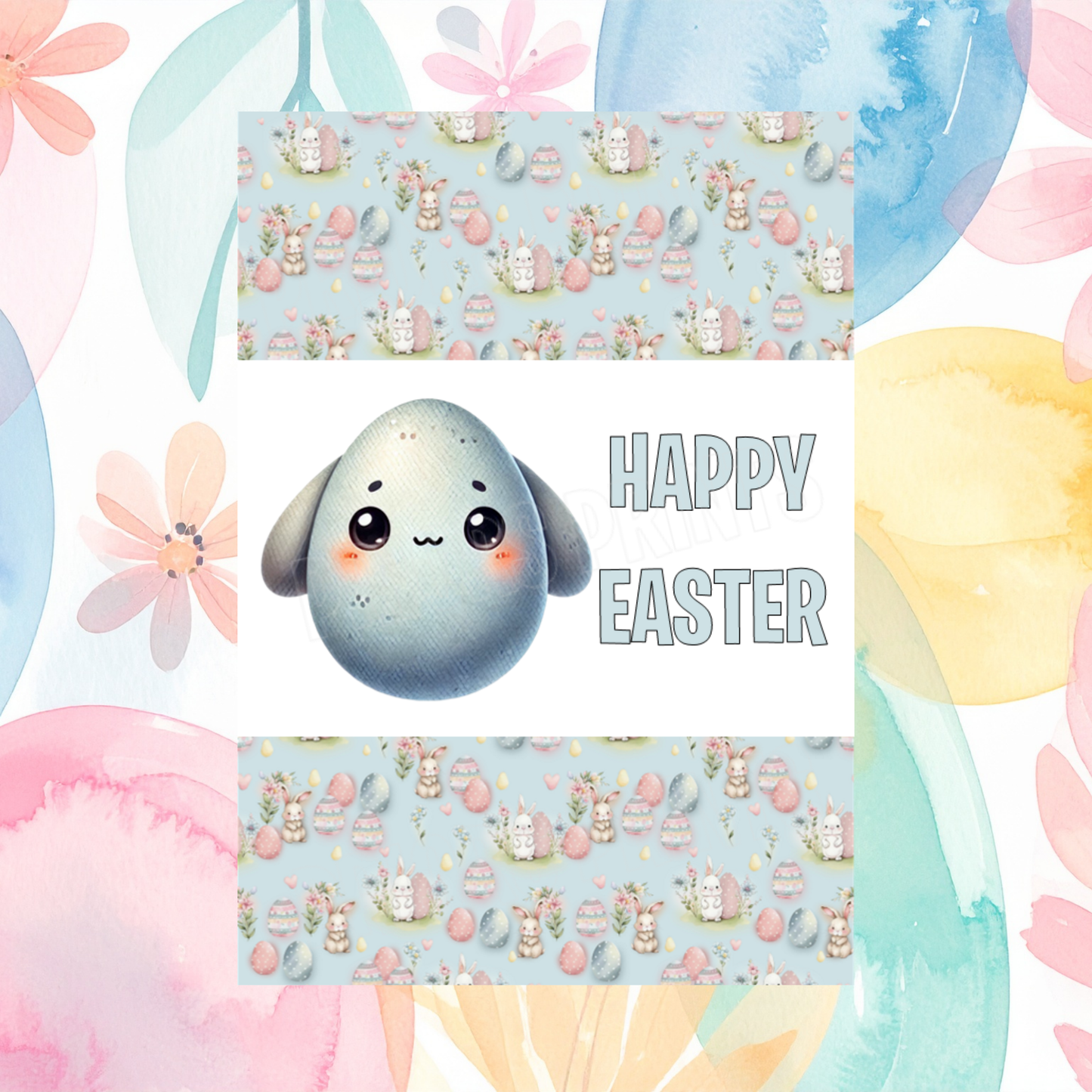 Cute Egg Animal Easter Chocolate Bar Wrapper