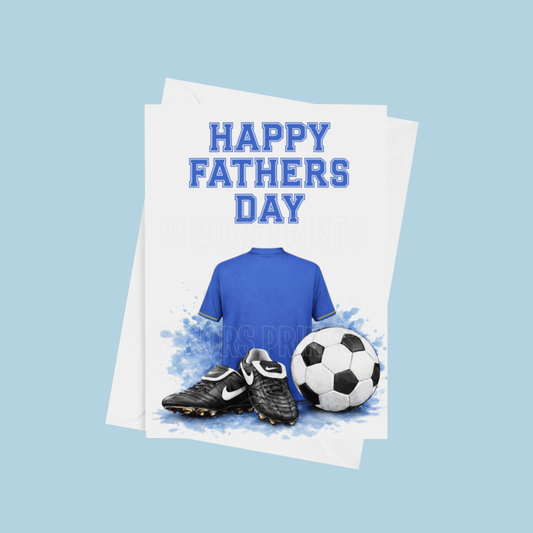 Football Shirts Happy Fathers Day Card
