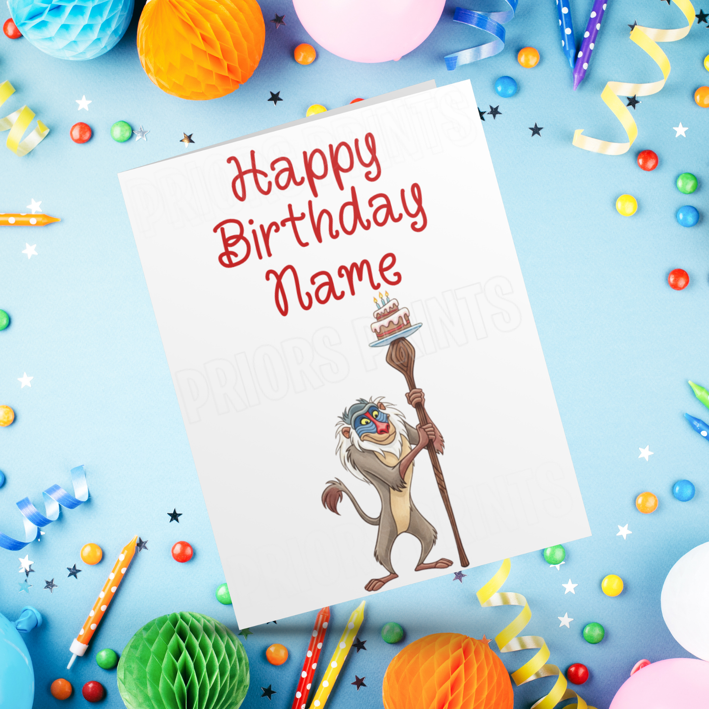 Mixed Disney Personalised Birthday Card I Lion King I Mickey Mouse & Friends