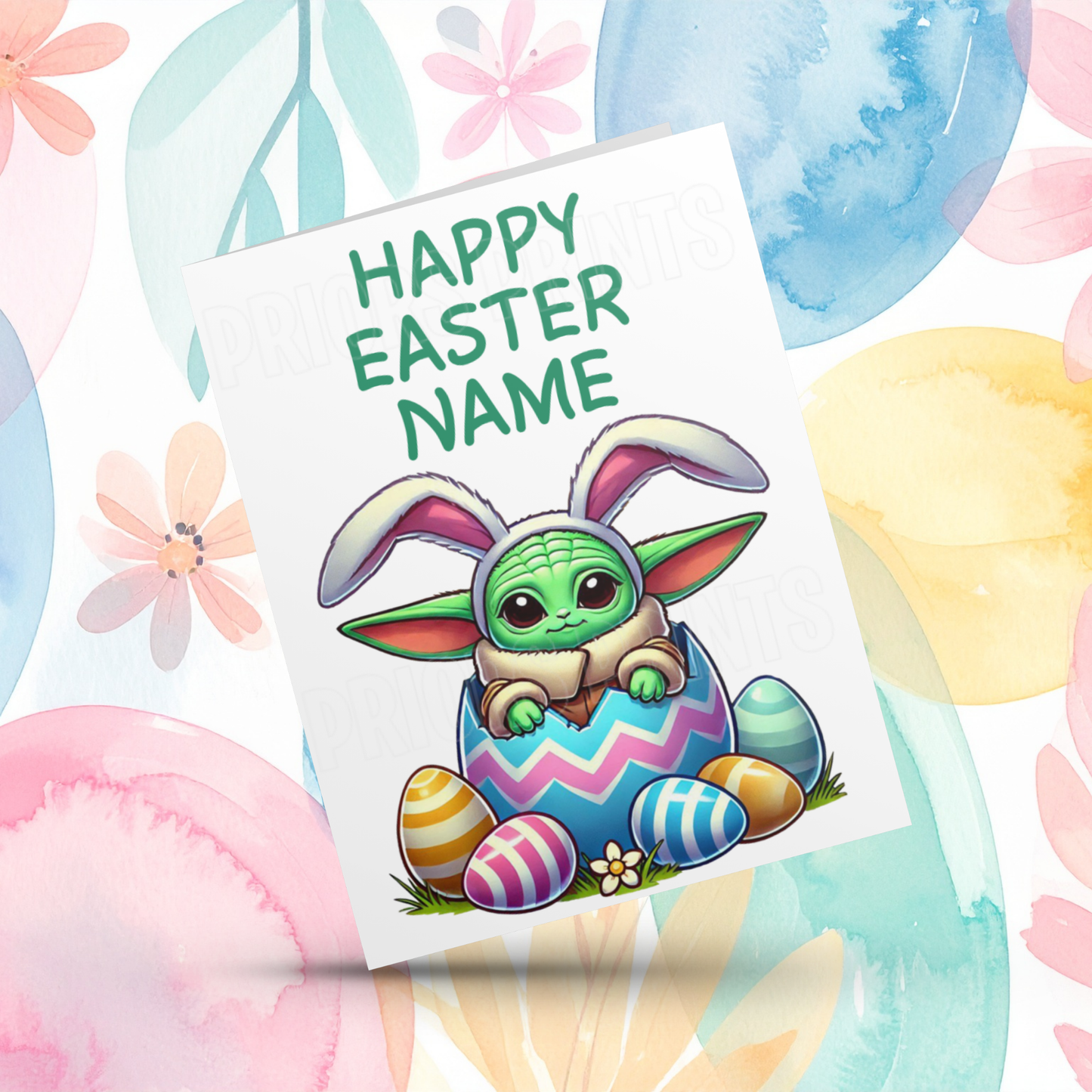 Mixed Character Personalised Easter Card