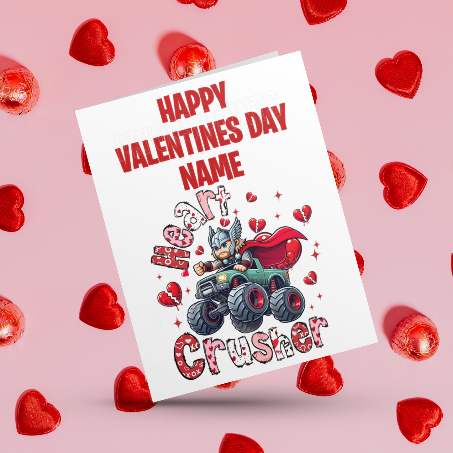 Cute Superhero Personalised Valentines Day Card I Spiderman I Superman I Batman I Iron Man I Captain America I Dr Strange I Thor