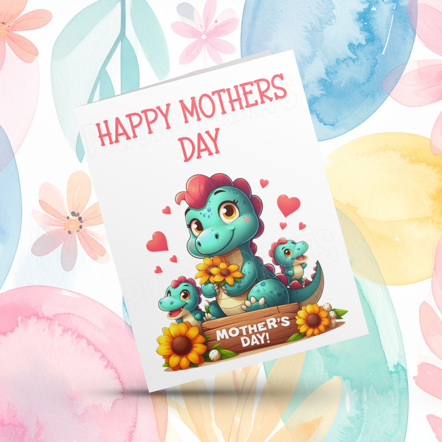 Dinosaur Mothers Day Card