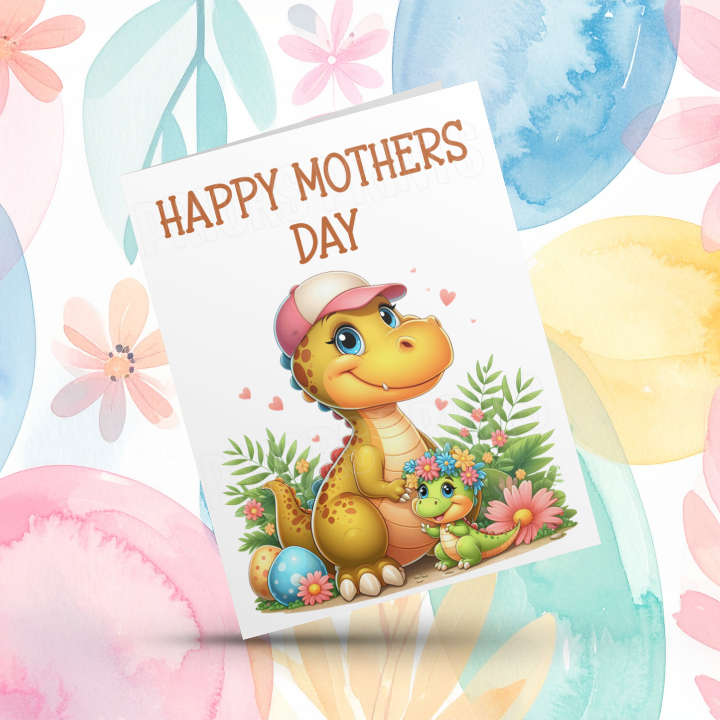 Dinosaur Mothers Day Card