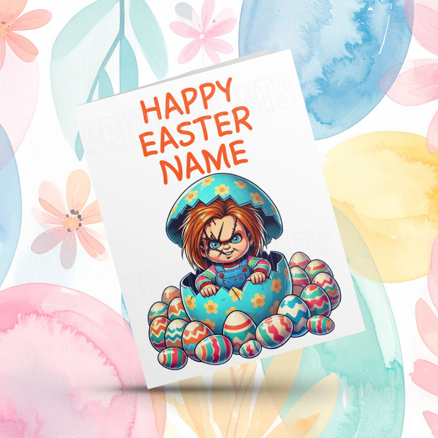 Mixed Character Personalised Easter Card