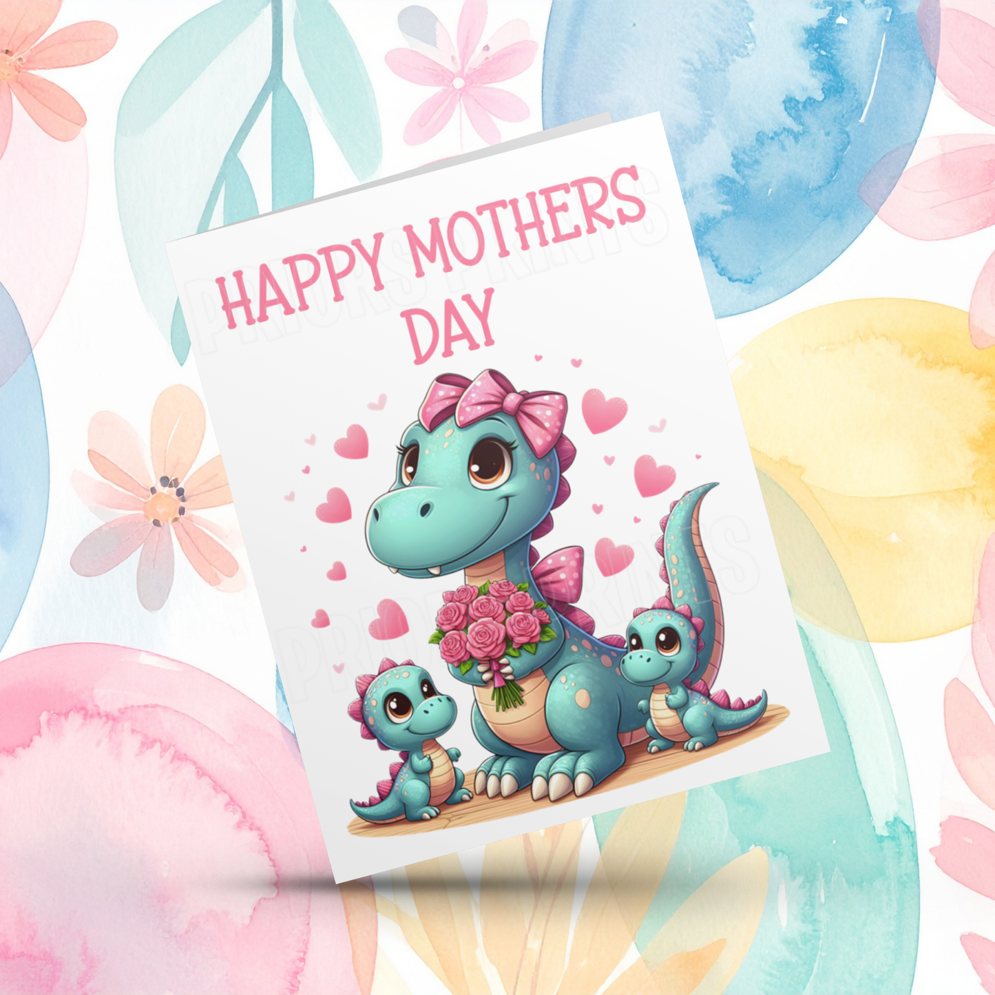 Dinosaur Mothers Day Card