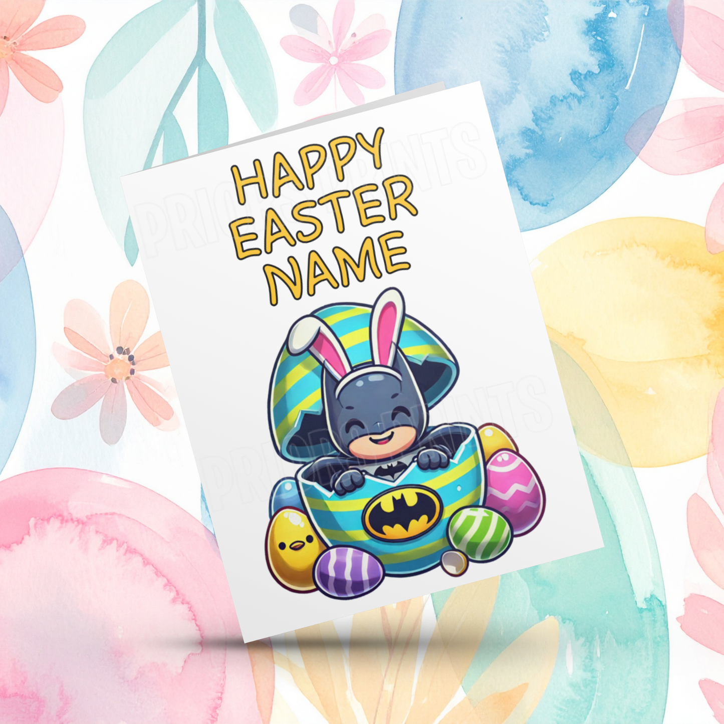 Mixed Character Personalised Easter Card