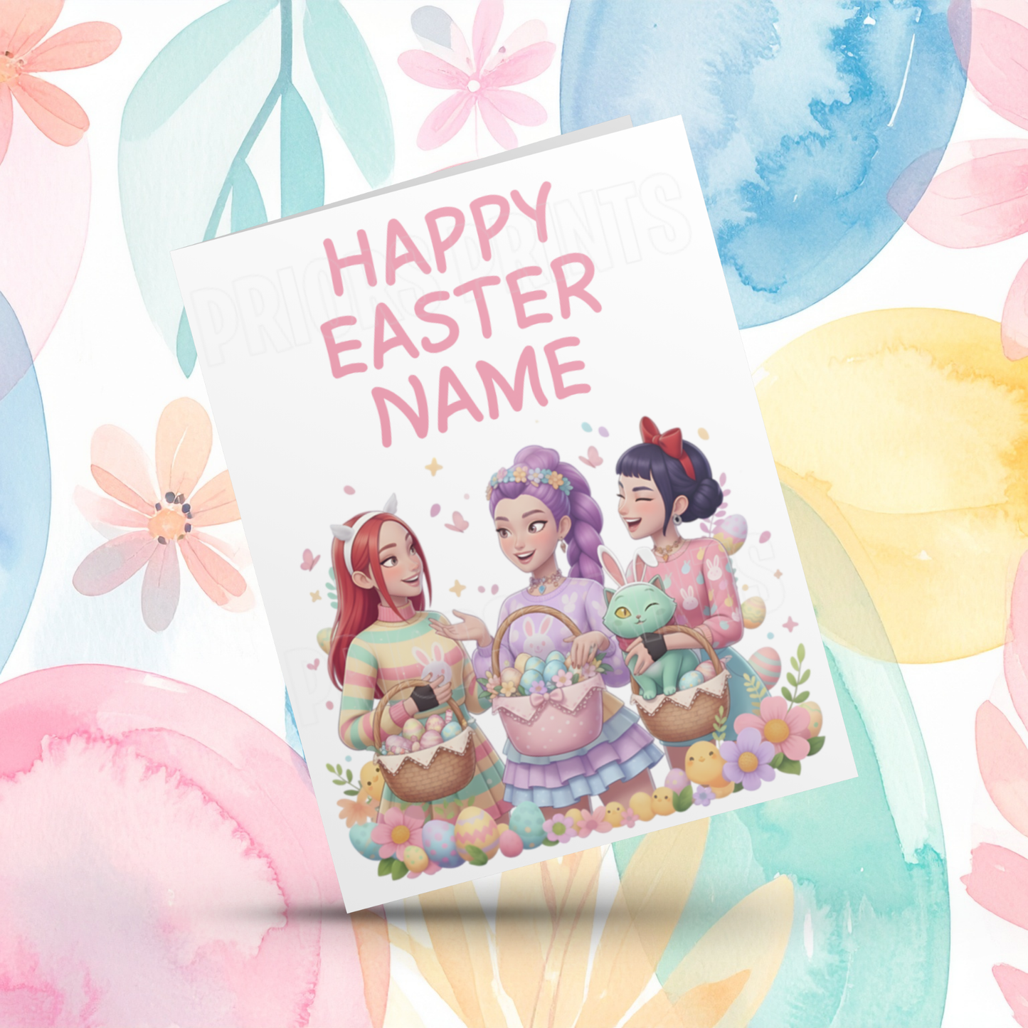 K Pop Personalised Easter Card