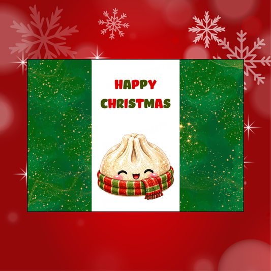 Glitter Dumplings Christmas Chocolate Bar Wrapper