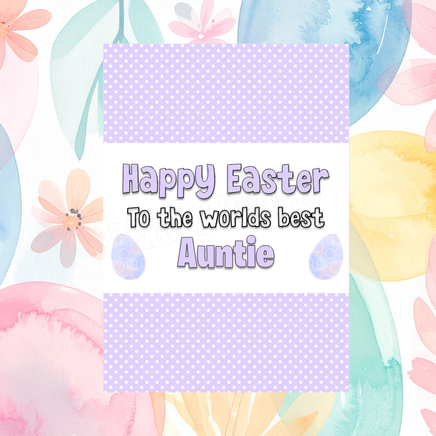 Worlds Best Family Member Easter Chocolate Bar Wrapper