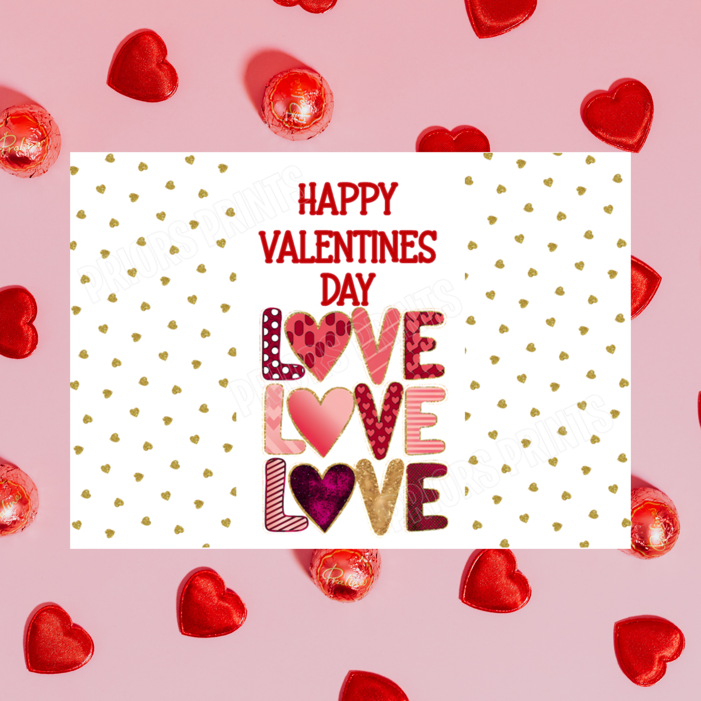 Cute Love Valentines Day Chocolate Bar Wrappers