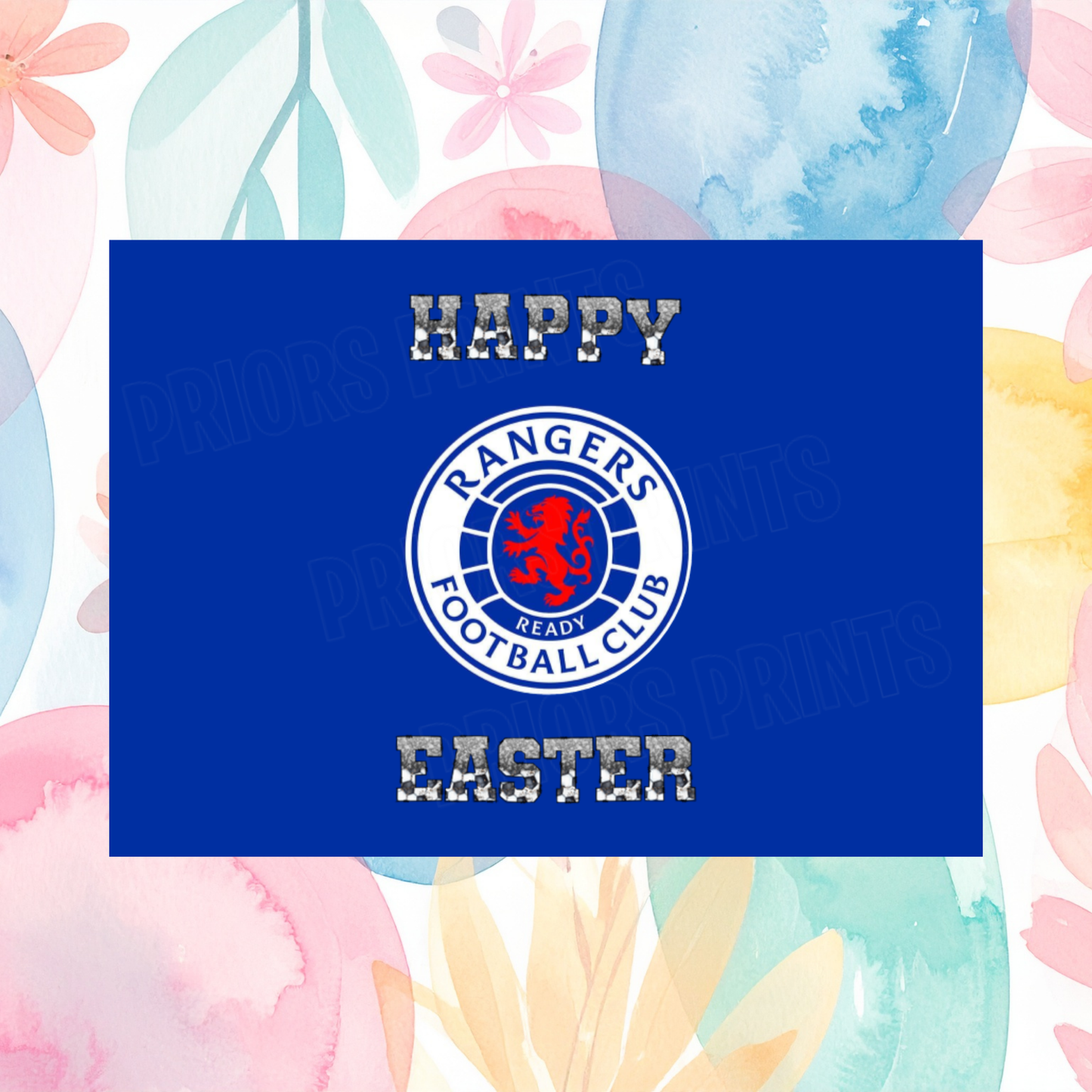 Football Teams Easter Chocolate Bar Wrapper