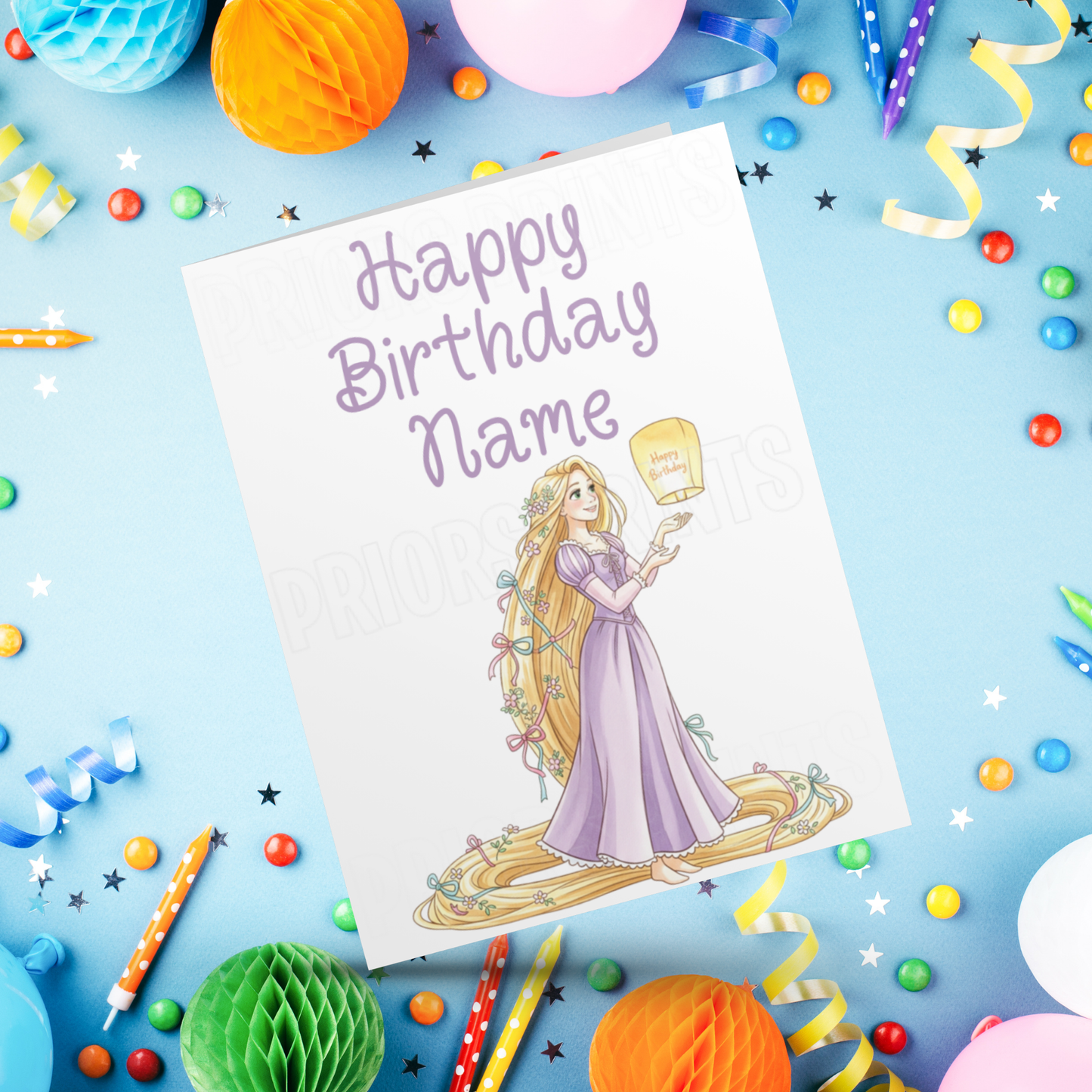 Mixed Disney Princess Personalised Birthday Card I Frozen I Mulan I Tangled I Aladdin I Sleeping Beauty I Brave I Beauty and The Beast I The Princess and The Frog
