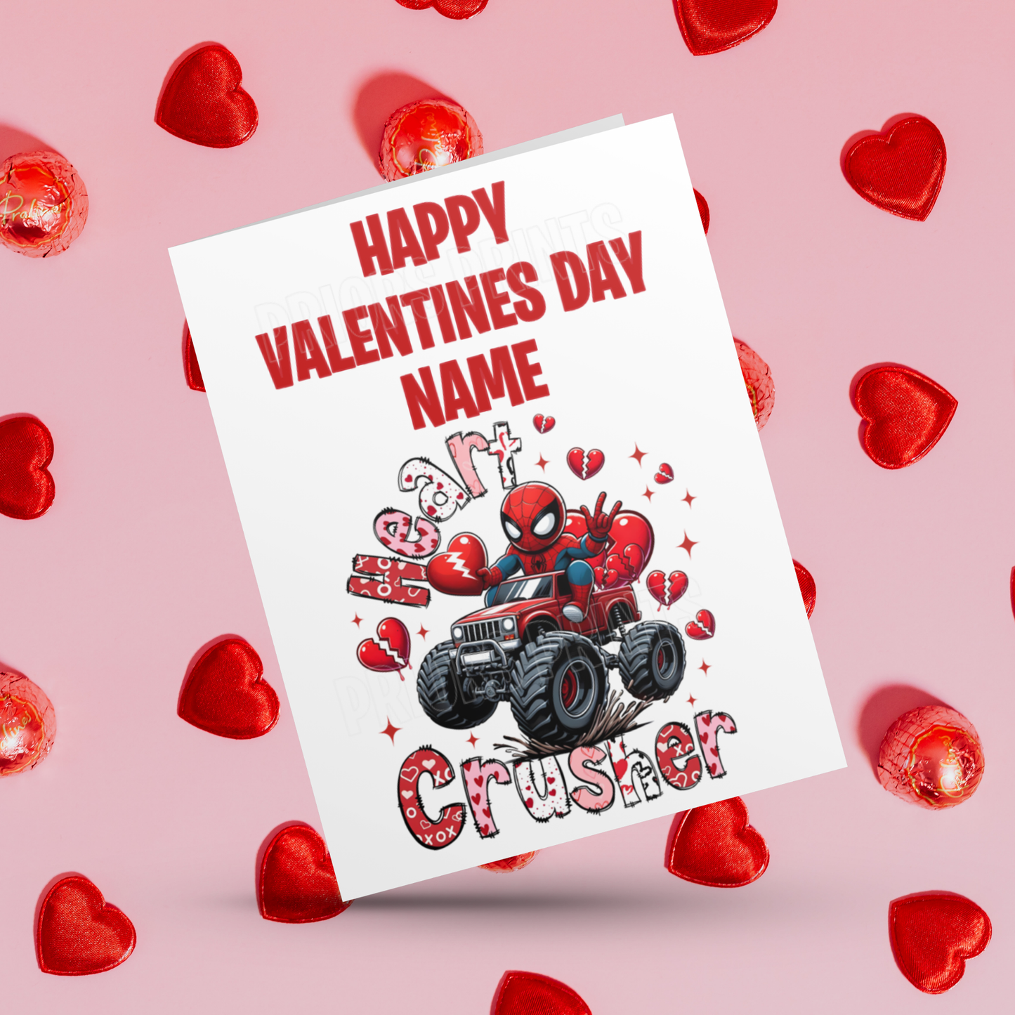 Cute Superhero Personalised Valentines Day Card I Spiderman I Superman I Batman I Iron Man I Captain America I Dr Strange I Thor