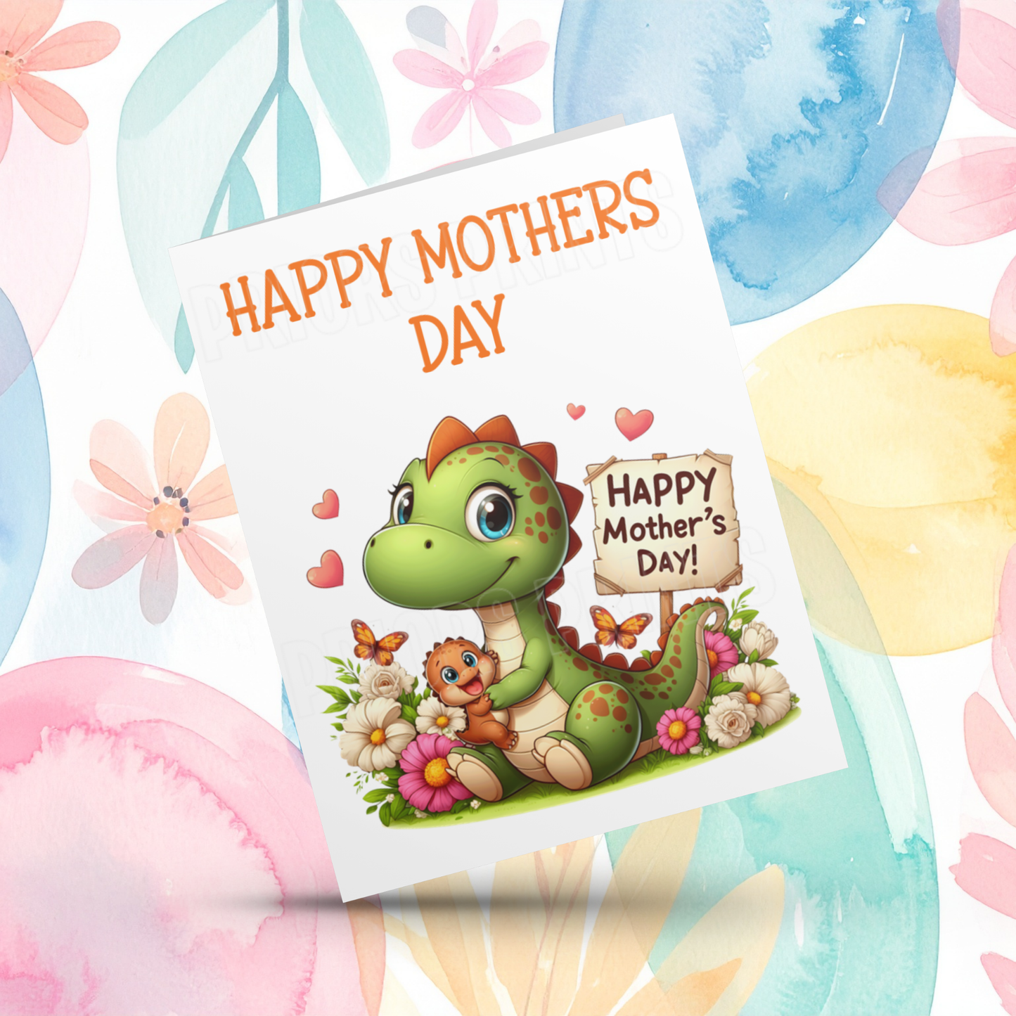 Dinosaur Mothers Day Card