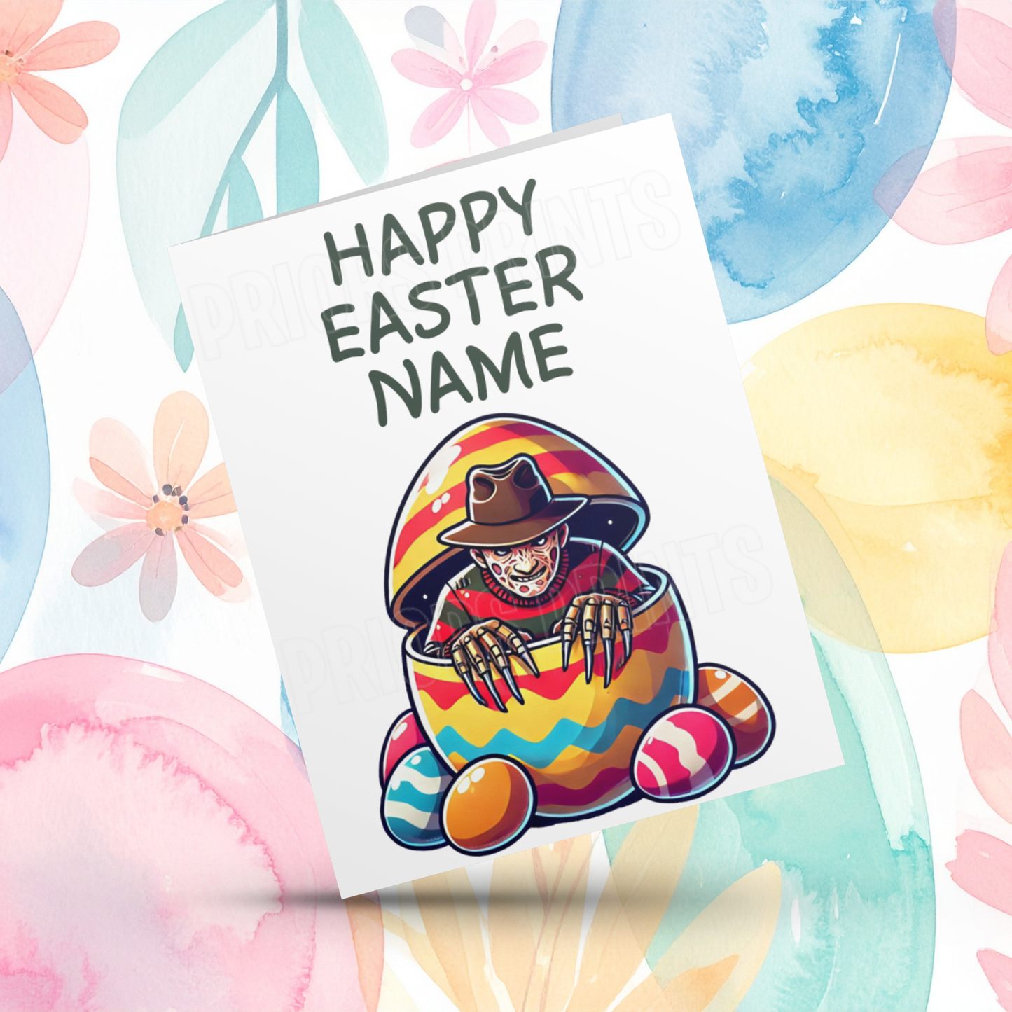 Mixed Character Personalised Easter Card