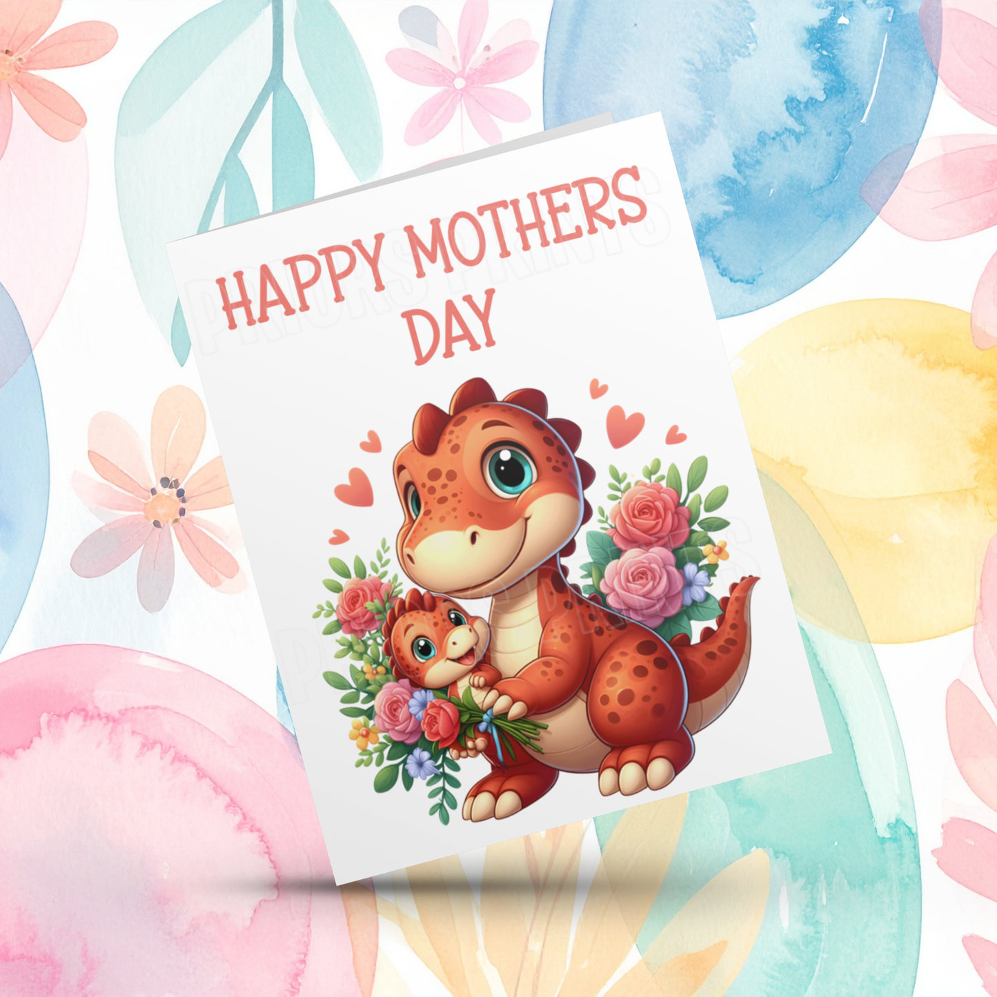 Dinosaur Mothers Day Card