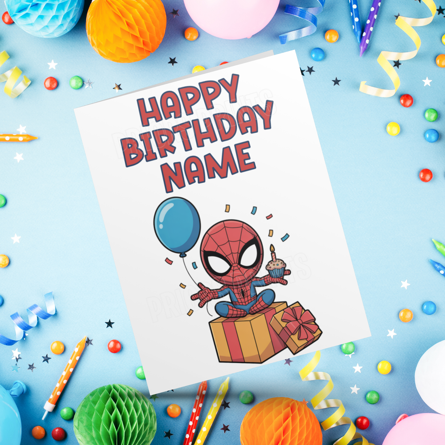 Personalised Spiderman Birthday Card I Marvel I Superhero