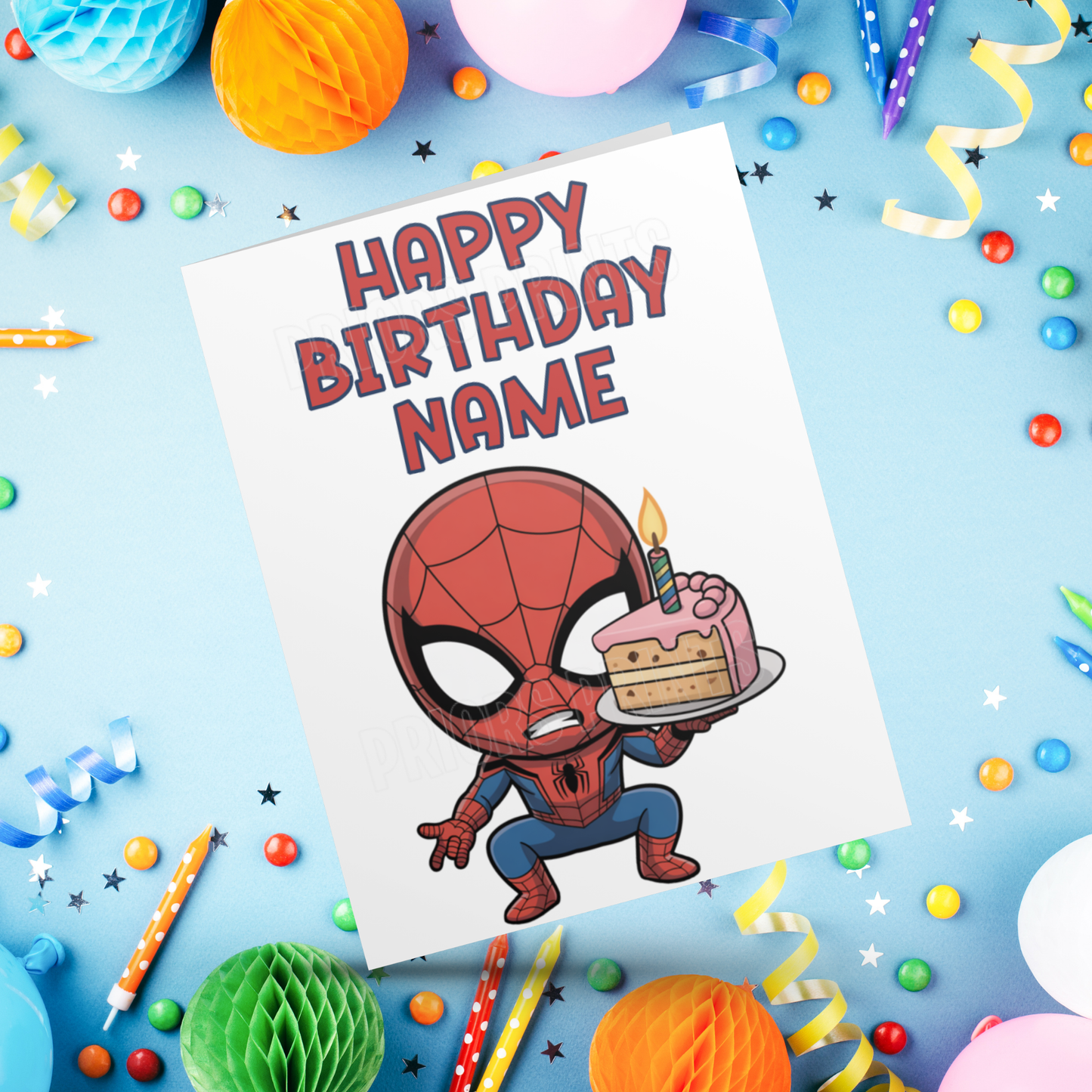 Personalised Spiderman Birthday Card I Marvel I Superhero