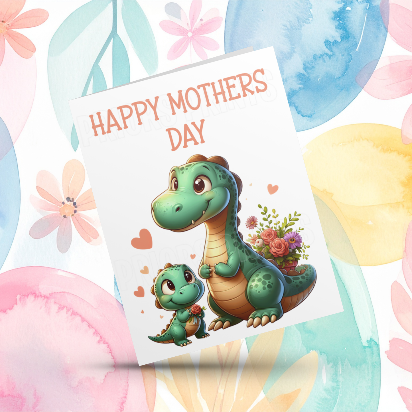 Dinosaur Mothers Day Card