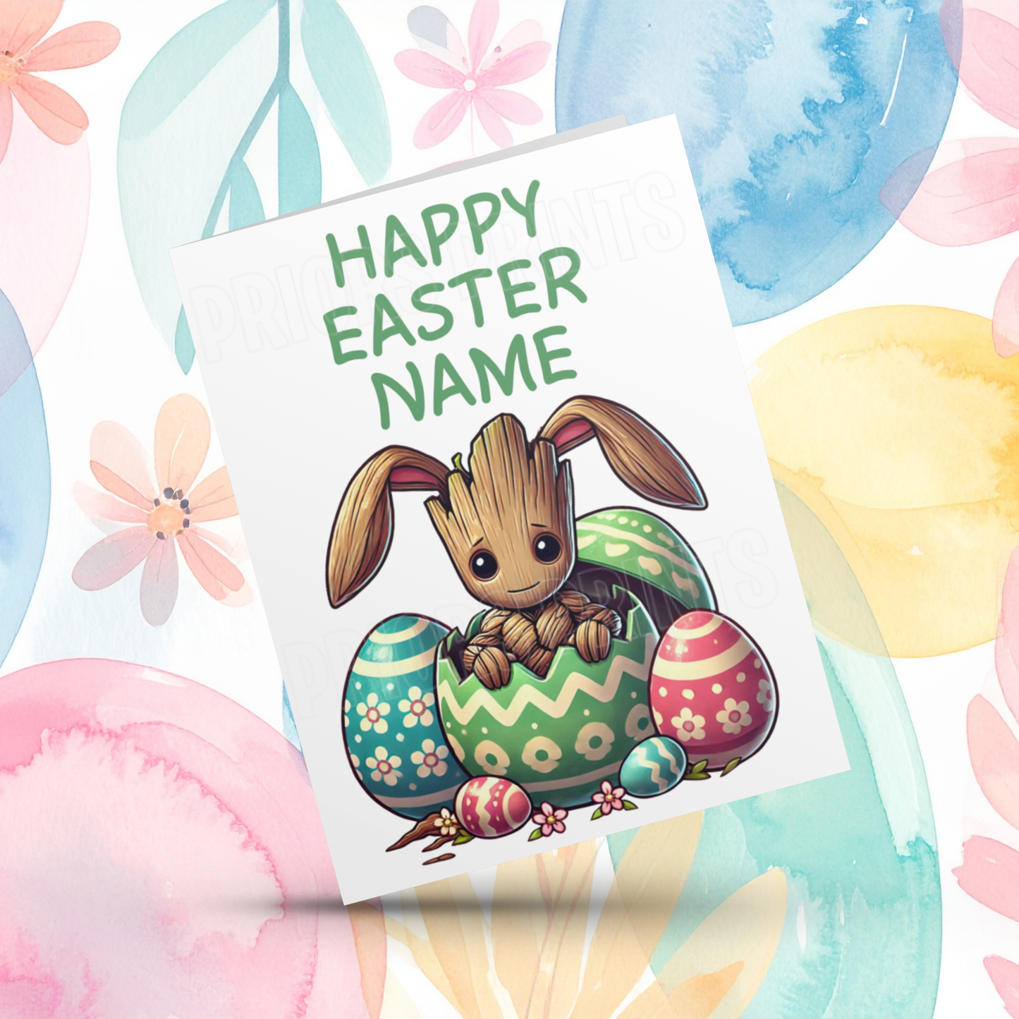 Mixed Character Personalised Easter Card